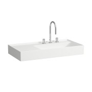 Lavabo asymétrique gauche kartell 90x46 lcc blc - LAUFEN H8103394001581 