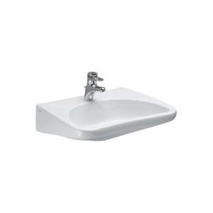 Rehab lavabo pmr 'liberty' avec 1 trou pour la robinetterie 660x550x165 mm blanc - LAUFEN H8106030001041 