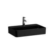 Val lavabo à poser face inférieure meulée non percé 600x400x115mm noir mat - LAUFEN H8122857161091 