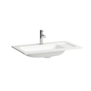 Meda lavabo slim en marbond à poser sur meuble blc 780x450x132 - LAUFEN H8141170001111 