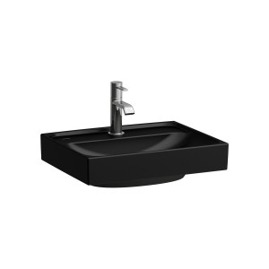 Meda lave-mains à poser sur plan face inférieure meulée noir mat 450x350x80 mm - LAUFEN H8161117161121 