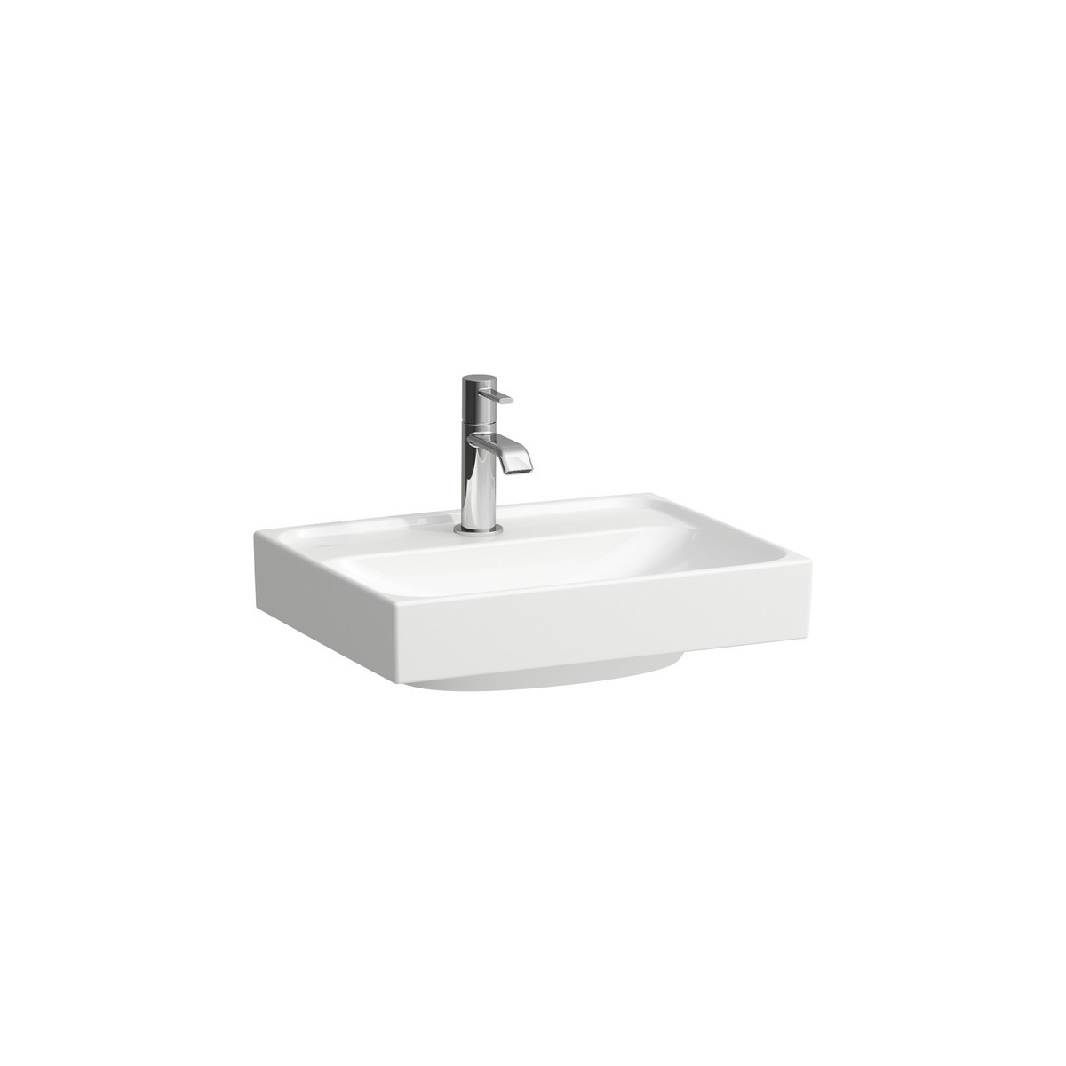 Meda lave-mains à poser sur plan face inférieure meulée blanc mat 450x350x80 mm - LAUFEN H8161117571111 