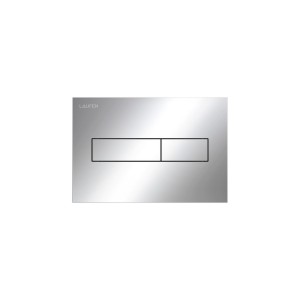 Plaque de commande ineo horizon dispositif double chasse chromé 213x6x145mm - LAUFEN H9001110040001 