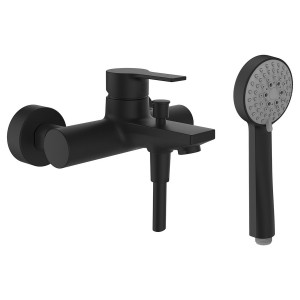 Swisstap mit b mural flexible 1,6m douchette 1j pvd titane noir mat - LAUFEN HF506160428600 