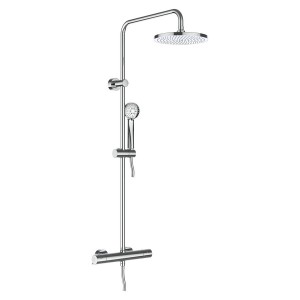 Therm colonne d thermostatique p de dche ø 230 mm flexible douchette chromé - LAUFEN HF506557100600 