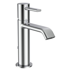 Meda mitigeur de lavabo bec fixe 110 mm avec vidage clic-clac chromé - LAUFEN HF506603100000 