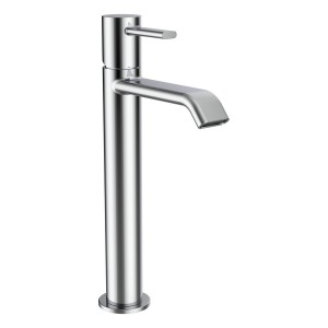 Meda mitigeur de lavabo réhaussé bec fixe 120 mm sans vidage chromé - LAUFEN HF506614100000 