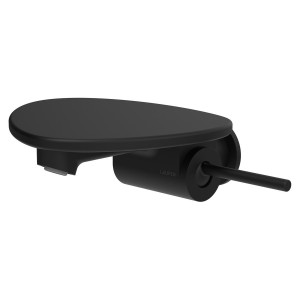 Ada mit lav mural tablette non percée bec 186 mm ss vidage pvd noir/noir mat - LAUFEN HF506726513060 