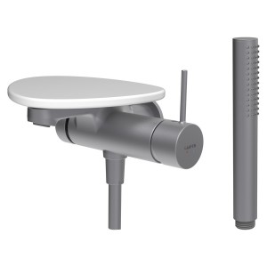 Ada mit b à enc avec simibox 1-point tablette npbec 170 mm pvd inox/blanc mat - LAUFEN HF506765502060 