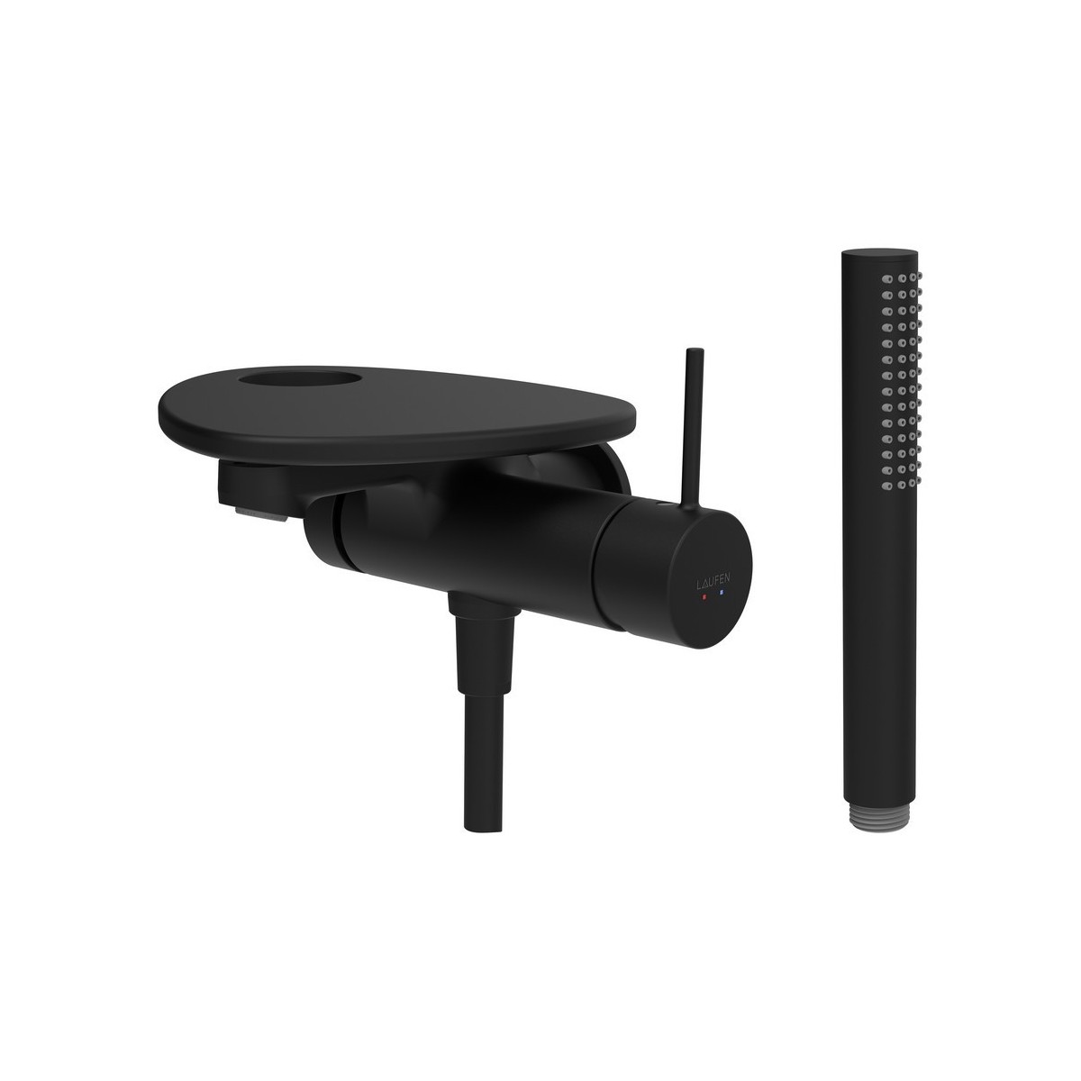 Ada mit b à enc tablette percée bec 170 mm pvd noir/noir mat - LAUFEN HF506765513000 