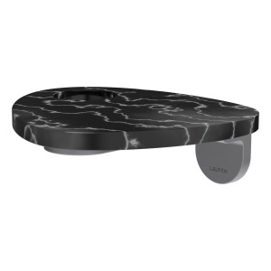 Ada tablette murale percée pvd inox/marbre noir - LAUFEN HF506790506000 