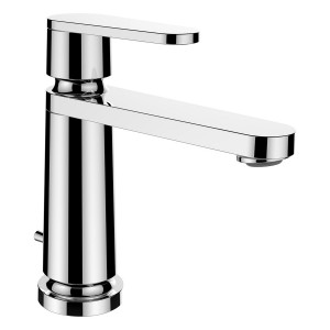 The new classic mitigeur de lavabo monotrou bec fixe 130mm avec vidage chromé - LAUFEN HF900503100000 