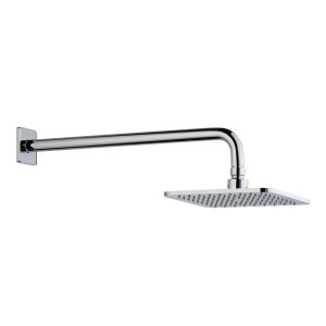 Pomme de douche complète carrée 202 x 202 mm chromé - LAUFEN HF960102100001 