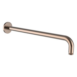 Bras mural pour pomme de douche pluie, avec rosace ronde, 420 mm pvd or rose - LAUFEN HF960109465001 
