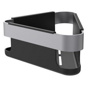 Niara panier mural d'angle de douche pvd couleur inox 214x214x80 mm - LAUFEN H3850611610021 