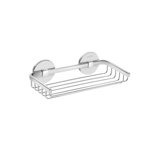 Cana porte-savon grille 20x11 cm à coller chromé chromé 200x112x55 mm - LAUFEN H3851310040001 