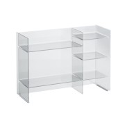 Kartell laufen étagère 'sound-rack' plastique 750x260x530mm transparent cristal - LAUFEN H3893310840001 