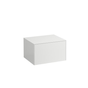 Sonar meuble sans découpe 575 mm avec un tiroir blanc mat 575x455x340 mm - LAUFEN H4054000341701 