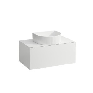 Meuble 1 tiroir sonar 80 blan - LAUFEN H4054110341701 