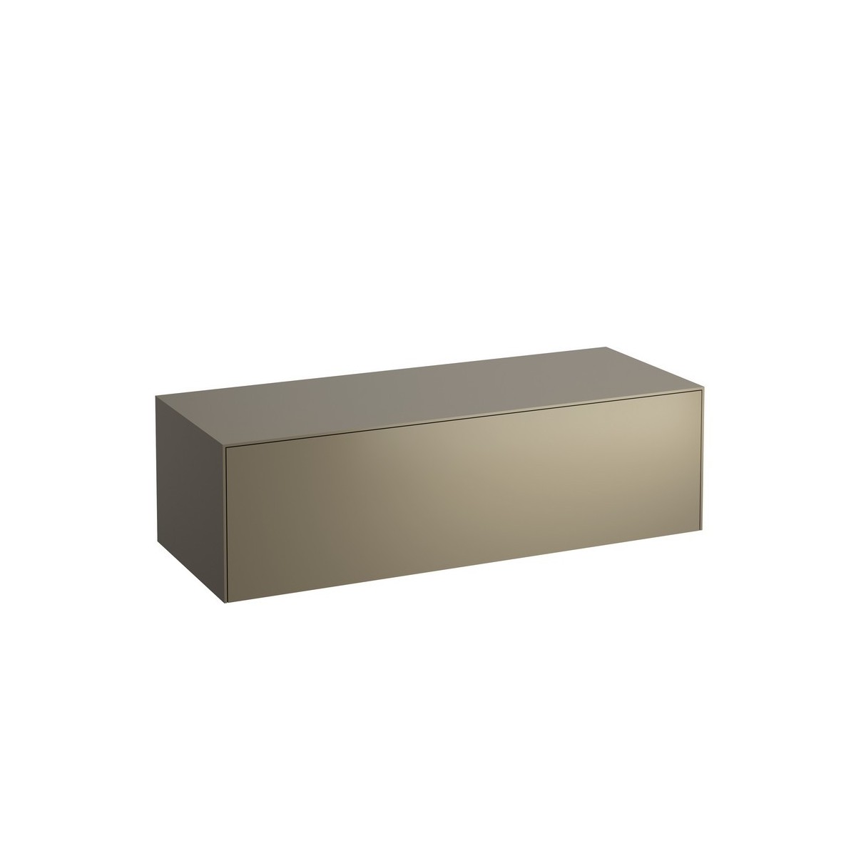 Sonar meuble sans découpe 1175 mm avec un tiroir titane (laqué) 1175x455x340 mm - LAUFEN H4054200340421 