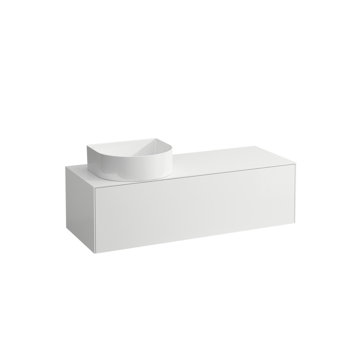 Meuble 1 tiroir sonar 120 blan - LAUFEN H4054220341701 