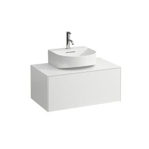 Meuble 1 tiroir sonar 80 blan - LAUFEN H4054410341701 