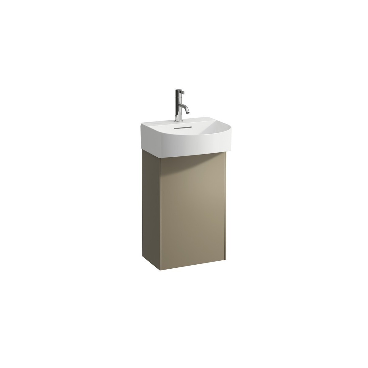 Meuble sous lavabo avec porte sonar 41 titane - LAUFEN H4054810340421 