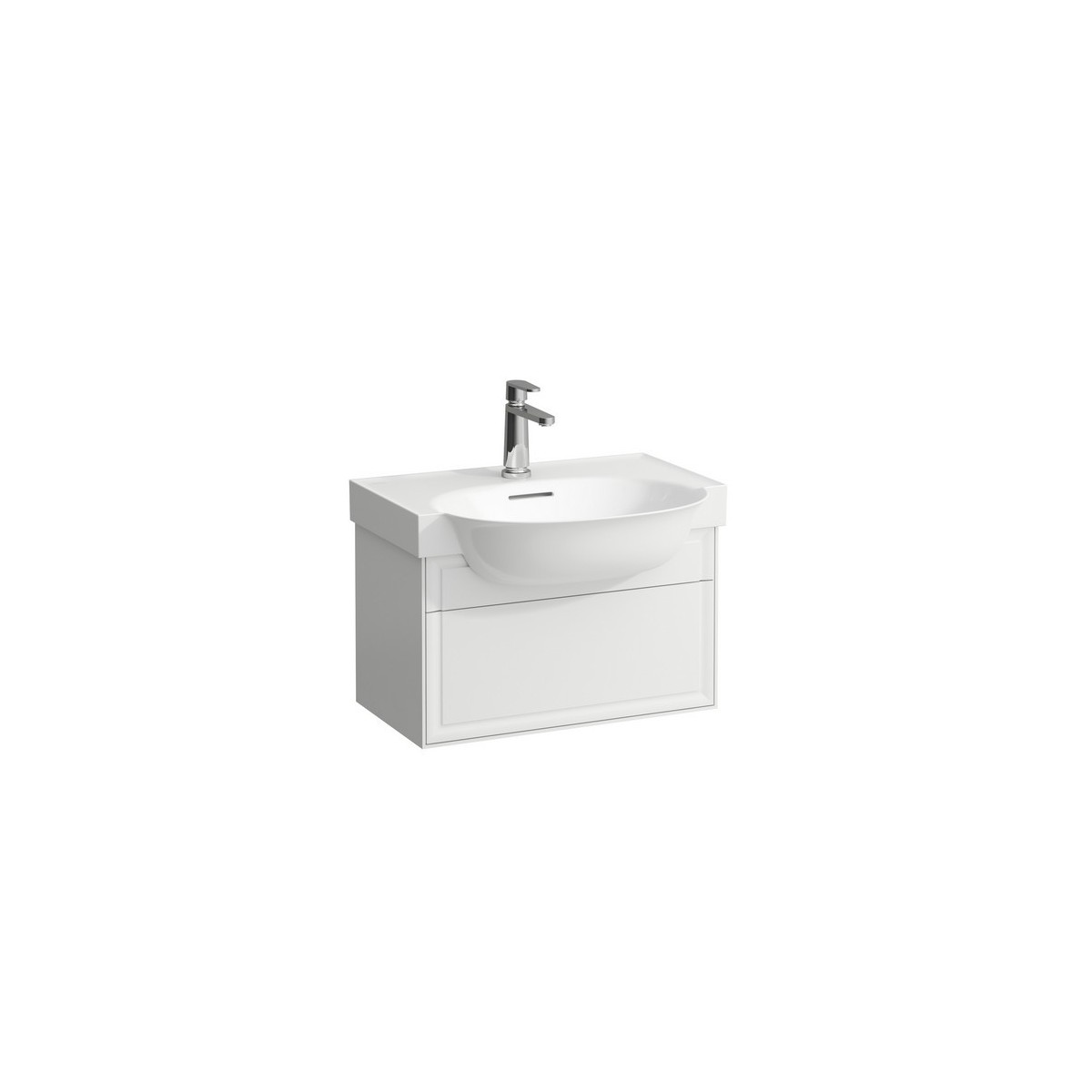 The new classic meuble 1 tiroir pour lavabo 813853 575x315x345mm blanc mat - LAUFEN H4060310851701 