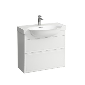 The new classic meuble 2 tiroirs pour lavabo 813855 775x315x345mm blanc mat - LAUFEN H4060420851701 