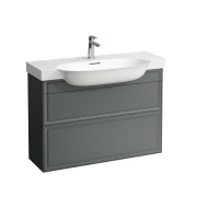 The new classic meuble 2 tiroirs pour lavabo 813857 975x315x345mm gris traffic - LAUFEN H4060920856271 