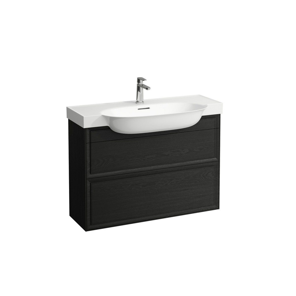 The new classic meuble 2 tiroirs pour lavabo 813857 975x315x345mm chêne noirci - LAUFEN H4060920856281 