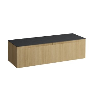 Arun meuble 1400 2t sans découpe plan ardesia nera special colour - LAUFEN H4151301519901 