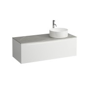 Arun 1200 1t avec découpe à dte plan piasentina grigio percé 1t multicolour - LAUFEN H4161271519991 