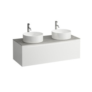 Arun 1200 1t découpe à gche et à dte plan piasentina grigio percé 1t multicolour - LAUFEN H4161291519991 