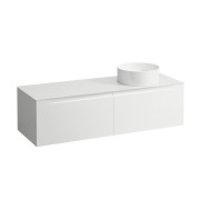 Arun 1400 2t avec découpe à dte plan en verre dépoli ton sur ton multicolour - LAUFEN H4181331519991 