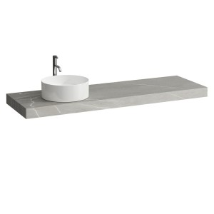 Arun plan 1600 déc à g percé 1t sélection grès cérame - LAUFEN H4191461517701 