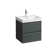 Meda meuble sous lavabo 550 2t pour lavabo 810112 gris traffic 535x450x515 mm - LAUFEN H4215620112661 