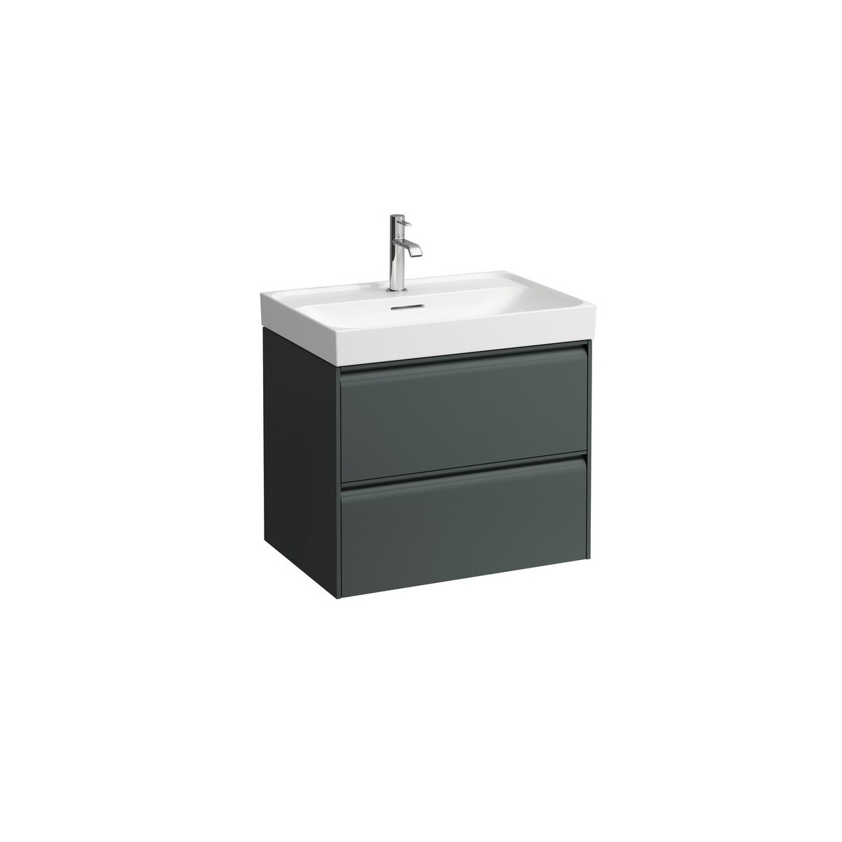 Meda meuble sous lavabo 650 2t pour lavabo 810114 gris traffic 635x450x515 mm - LAUFEN H4215820112661 