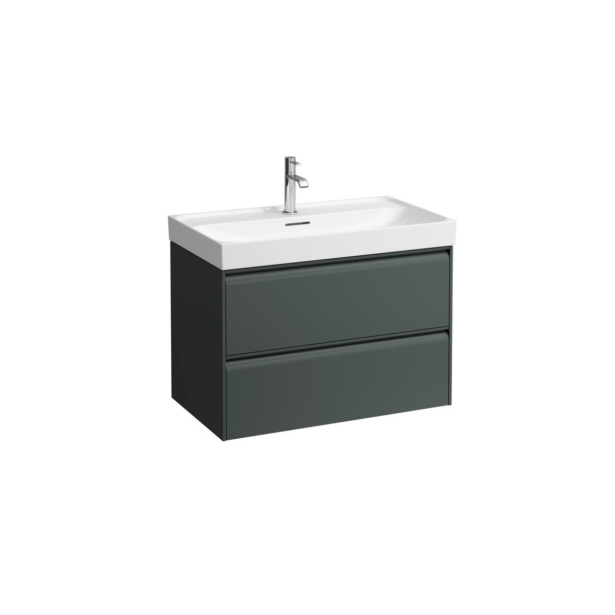 Meda meuble sous lavabo 800 2t pour lavabo 810117 gris traffic 785x450x515 mm - LAUFEN H4216120112661 