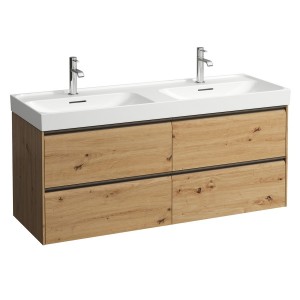 Meda meuble sous lavabo 1300 2t pour lavabo 814112 chêne sauvage 1285x450x515 mm - LAUFEN H4216440112671 
