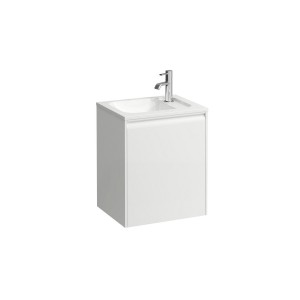 Meda meuble 450 1p charnières à d pour lavabo marbond 814110 blc mat 435x340x515 - LAUFEN H4216620112601 
