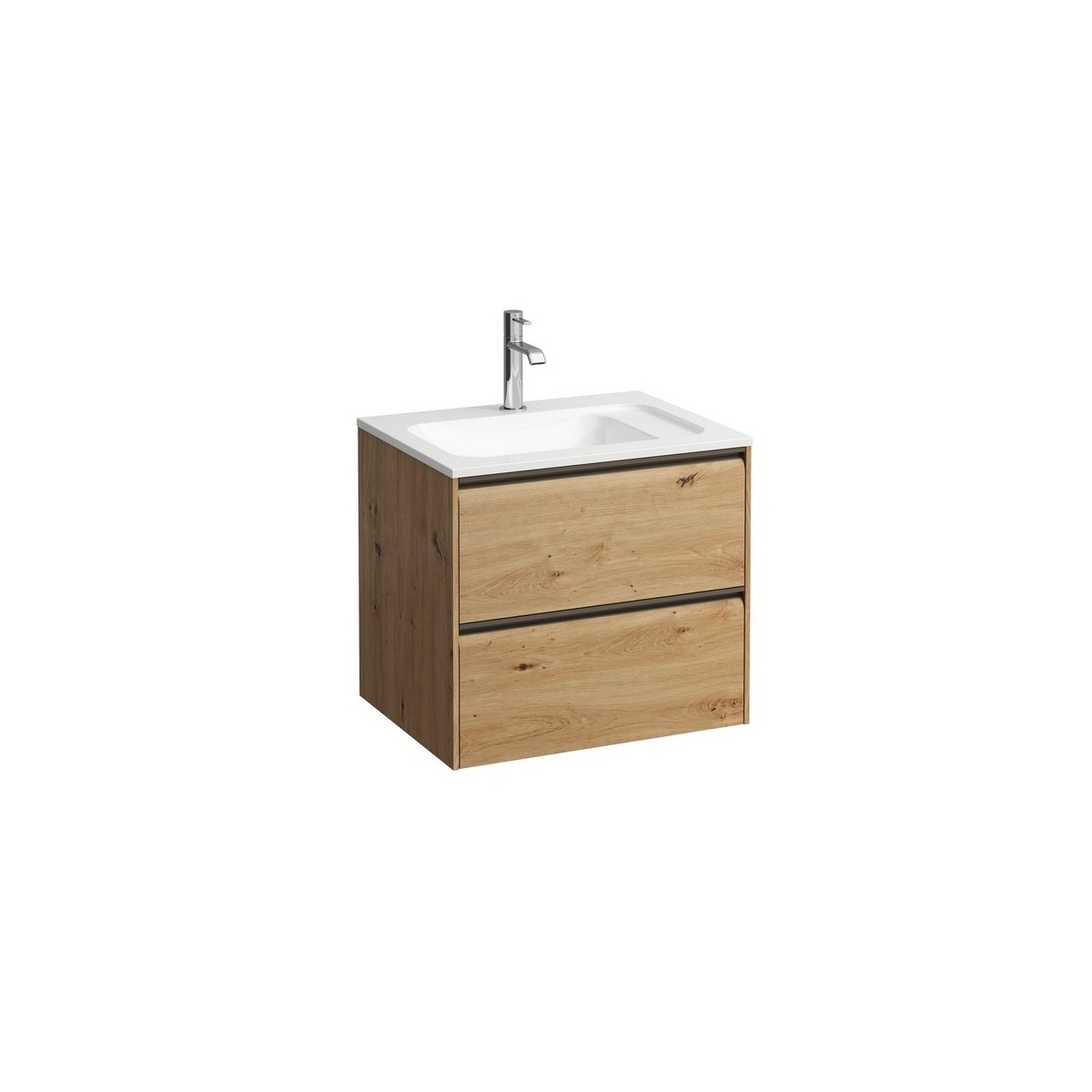Meda meuble 600 2t pour lavabo marbond 814113 chêne sauvage 570x440x505 - LAUFEN H4216720112671 