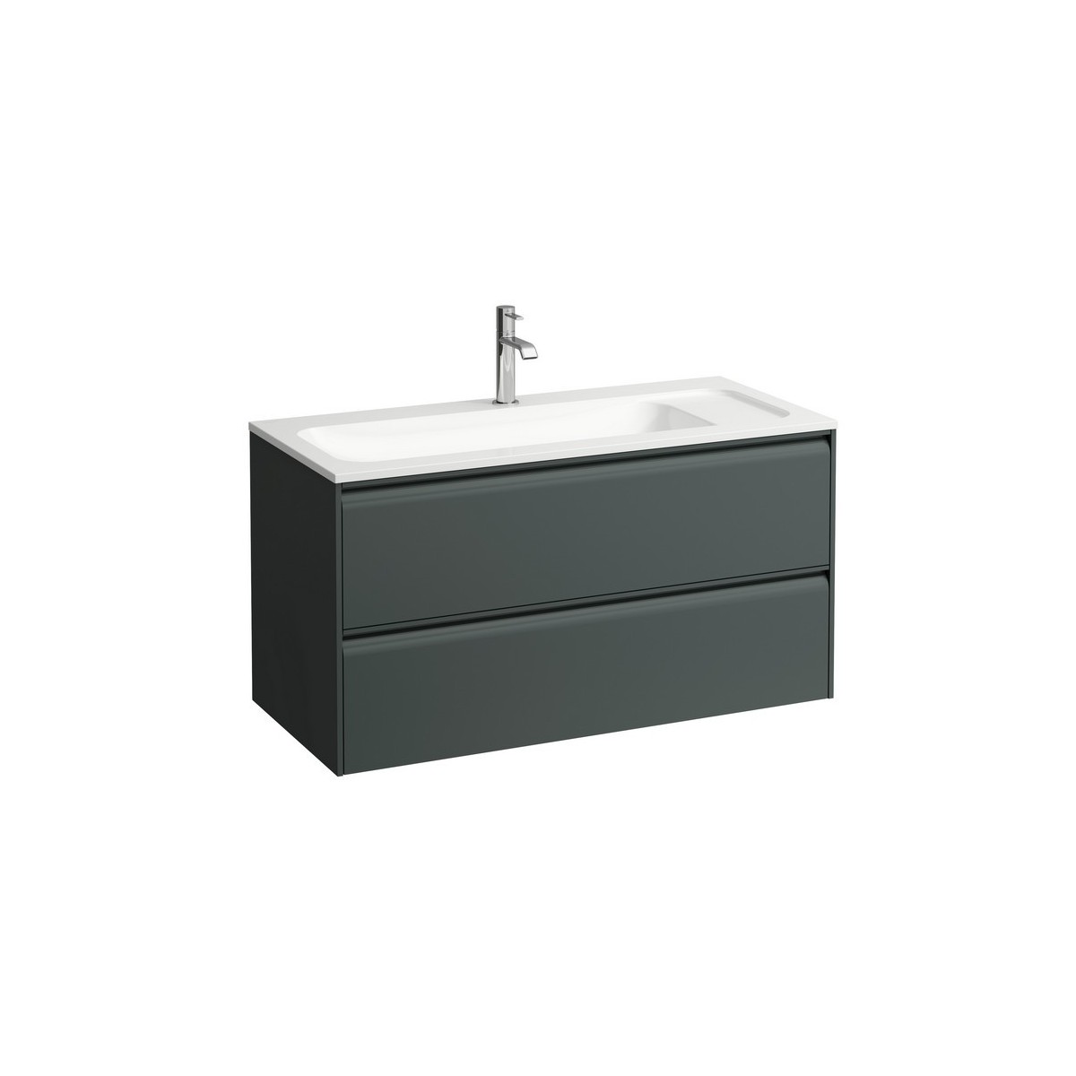 Meda meuble 1000 2t pour lavabo marbond 814118 gris traffic 970x440x505 - LAUFEN H4216920112661 