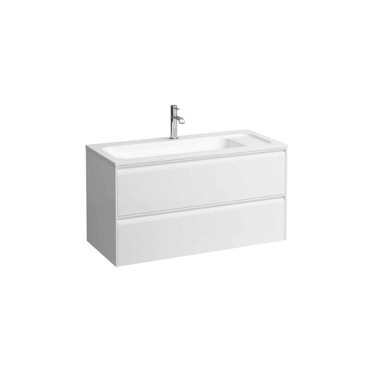 Meda meuble 1000 2t pour lavabo marbond 814118 special colour 970x440x505 - LAUFEN H4216920119901 