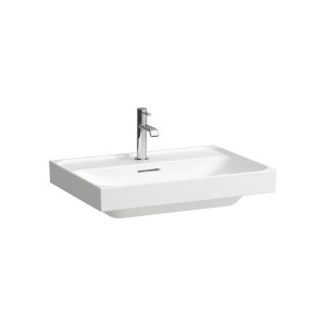 Meda lavabo mural ou à poser sur meuble blanc mat 650x460x80 mm - LAUFEN H8101147571111 