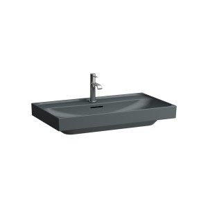 Meda lavabo mural ou à poser sur meuble graphite mat 800x460x80 mm - LAUFEN H8101177581111 