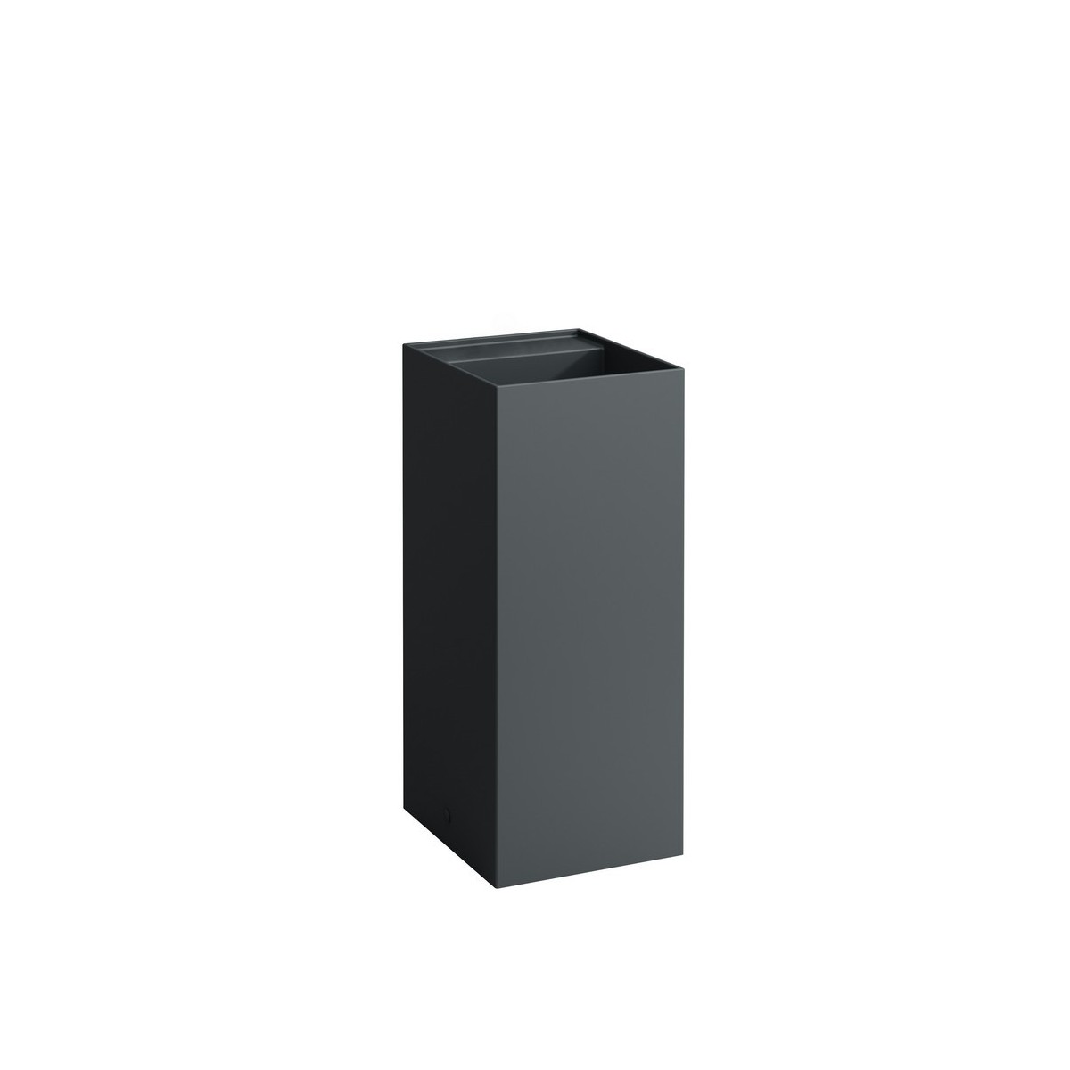 Kartell lavabo indépendant avec écoulement caché graphite mat 375x435x900 mm - LAUFEN H8113317581121 