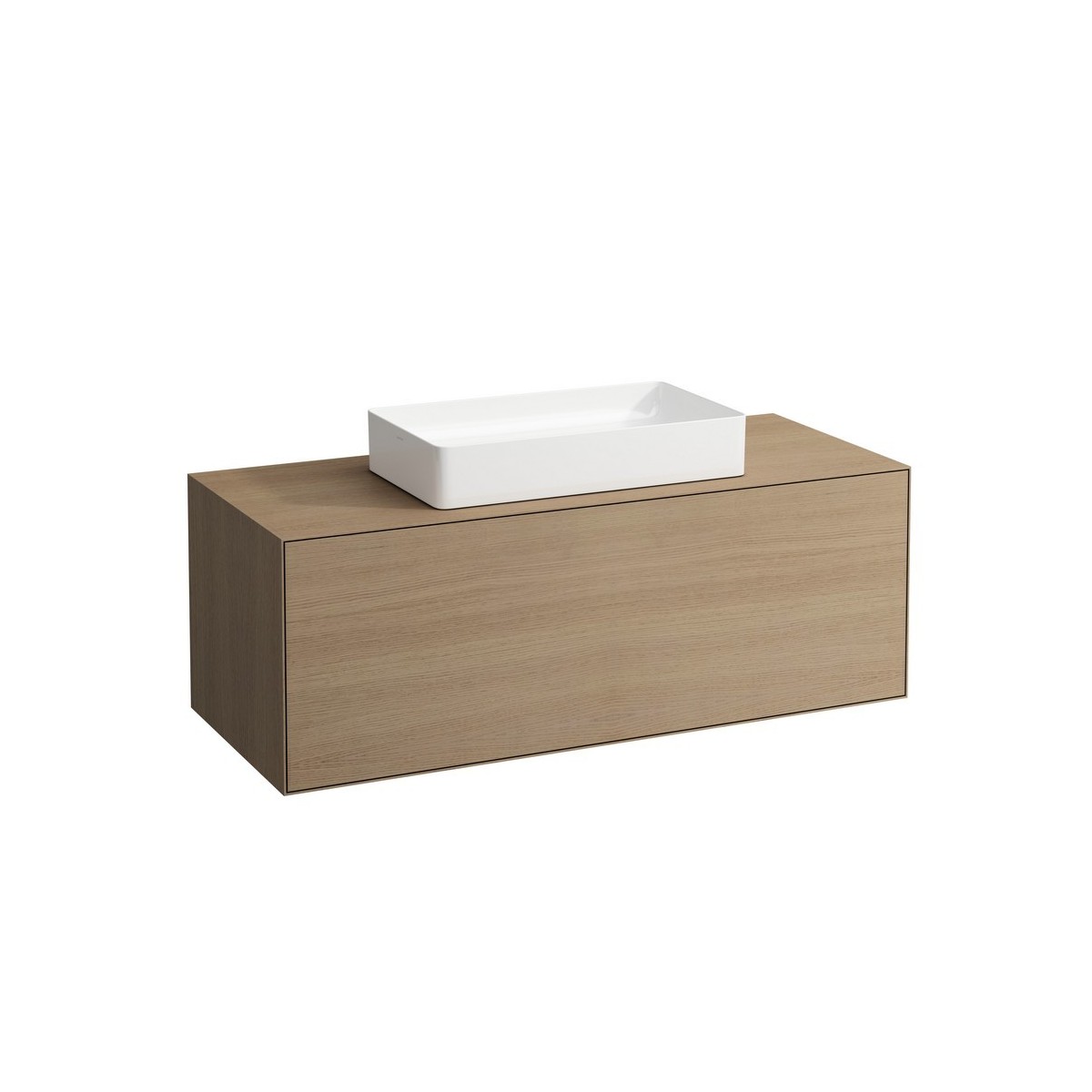 Living vasque à poser, rectangulaire non percé, sans tp 600x340x110 blanc mat - LAUFEN H8114347571121 