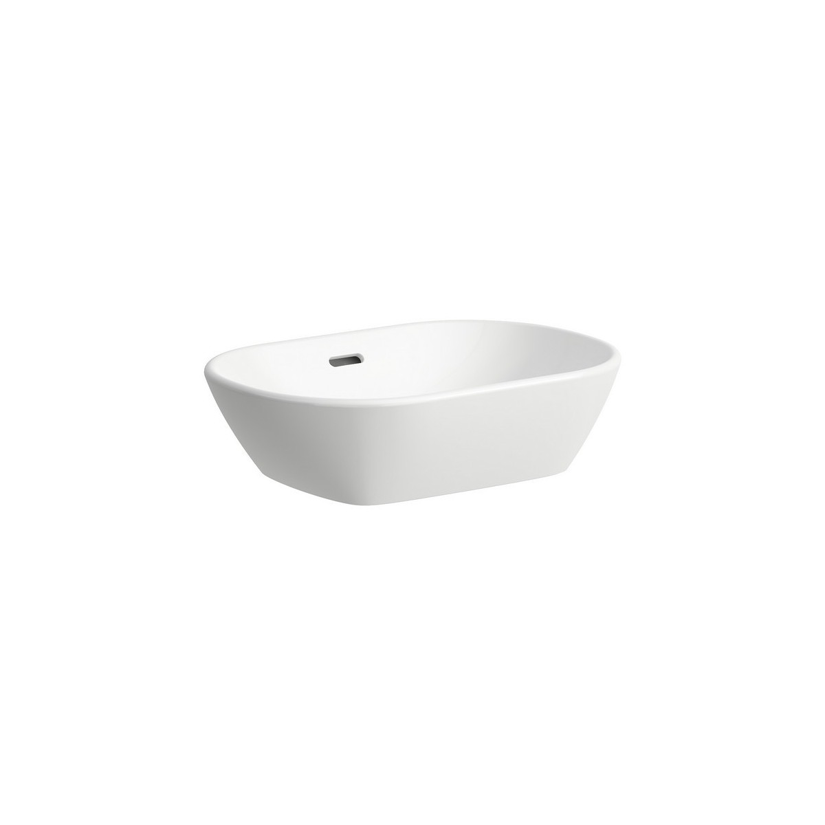 Lua vasque à poser ovale non percé 500x350x135 mm blanc - LAUFEN H8120830001091 