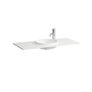 Lani lavabo à poser sur meuble slim en marbond blc 980x445x130 - LAUFEN H8140750001141 
